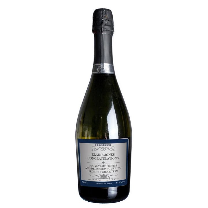 Personalised Any Message Bottle of Prosecco – alternative view