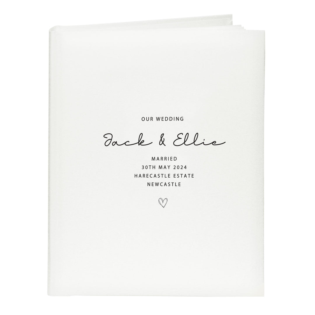 Personalised Traditional Wedding Photo Album – alternative view