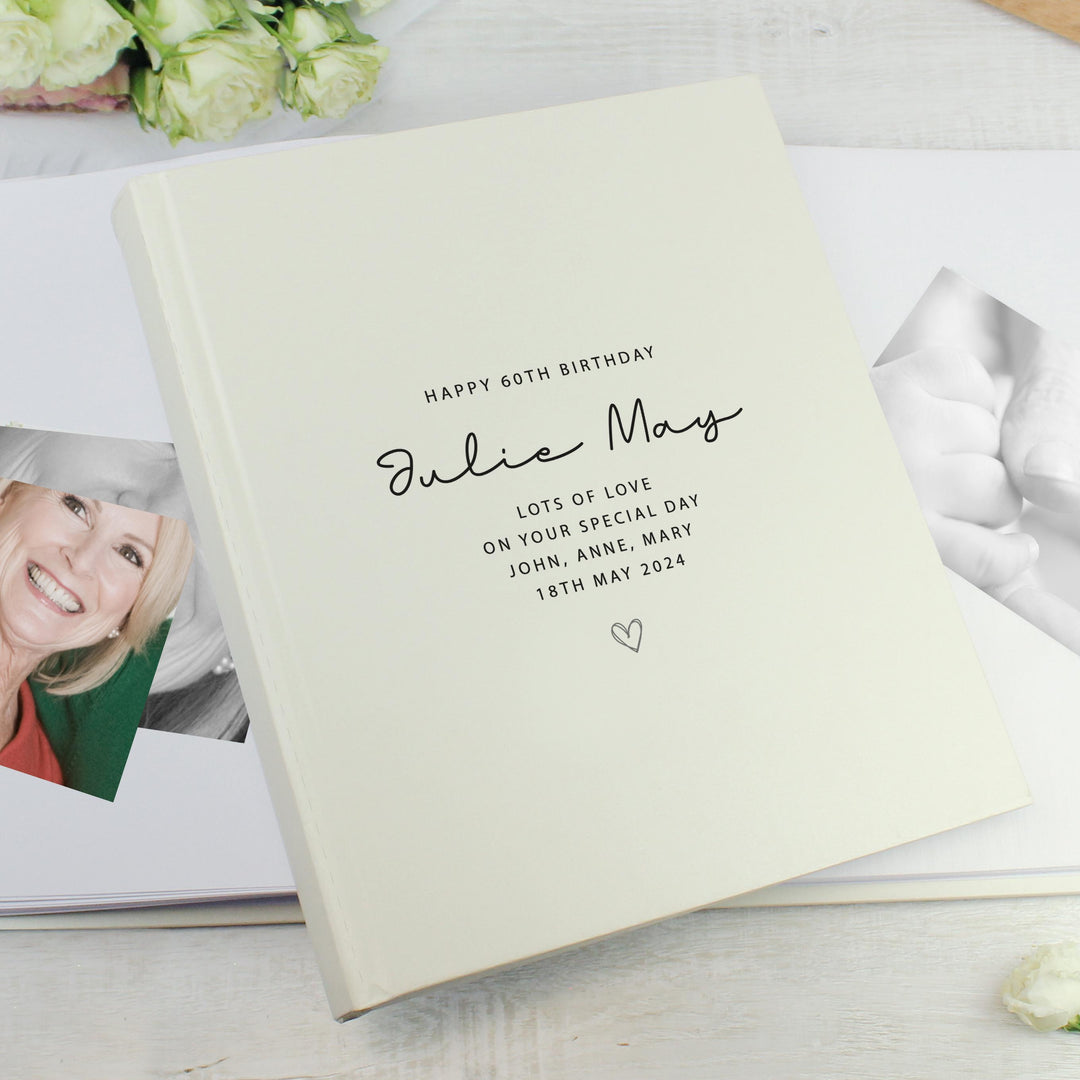 Personalised Traditional Wedding Photo Album – alternative view