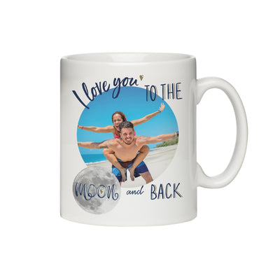 Personalised Moon & Back Photo Upload Mug