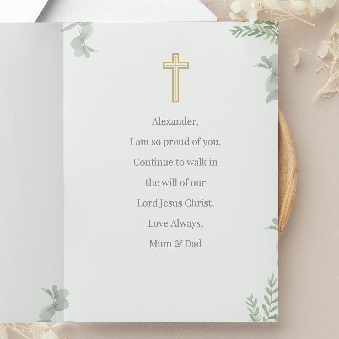 Personalised First Holy Communion Card, The Personal Shop, personalised gifts