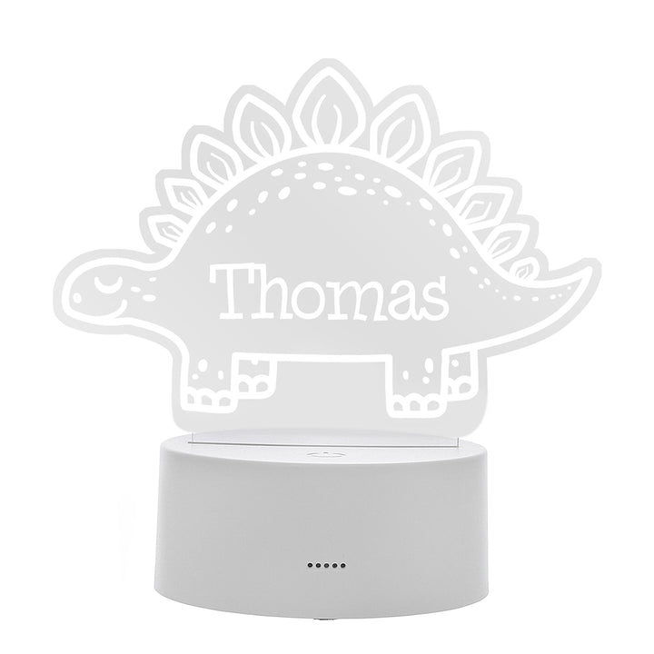 Personalised Dinosaur LED Colour Changing Night Light – alternative view
