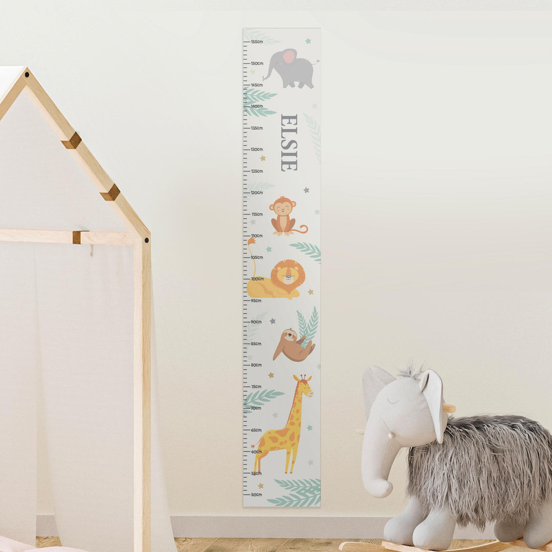 Personalised Animal Height Chart – alternative view