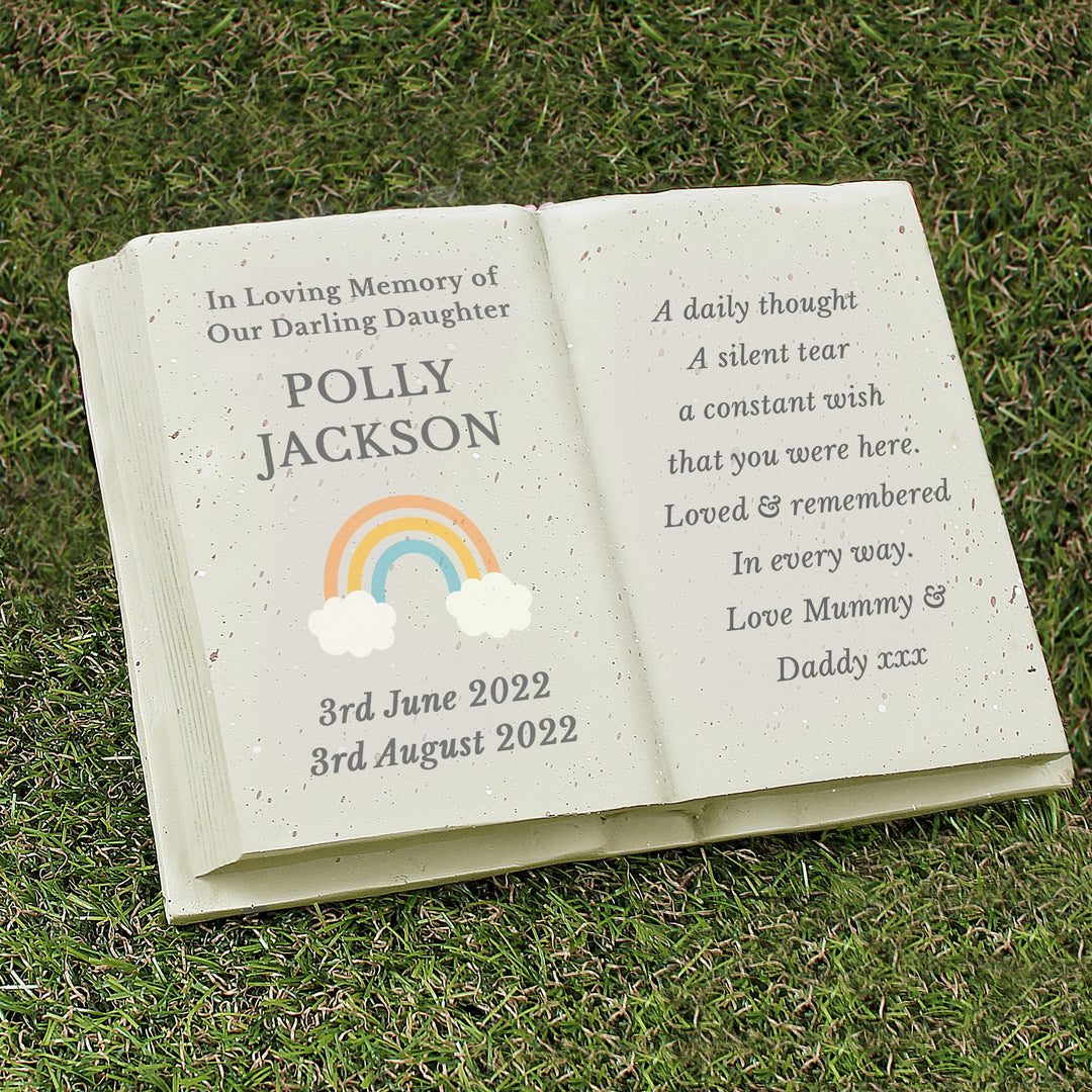 Personalised Rainbow Memorial Book – alternative view