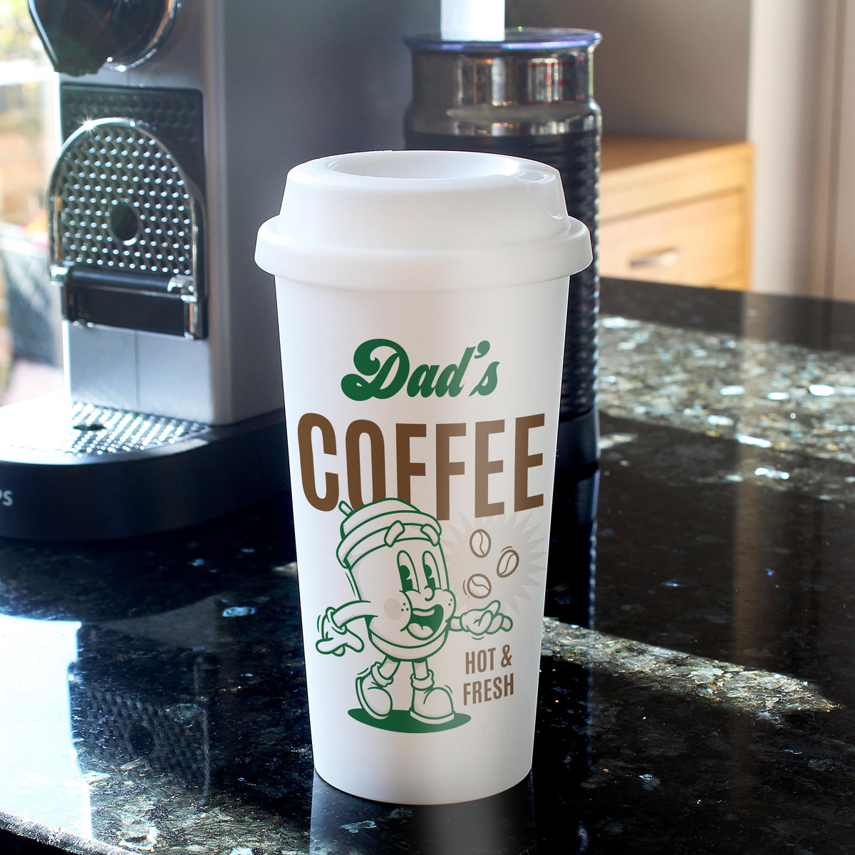 Personalised Coffee Travel Mug – alternative view