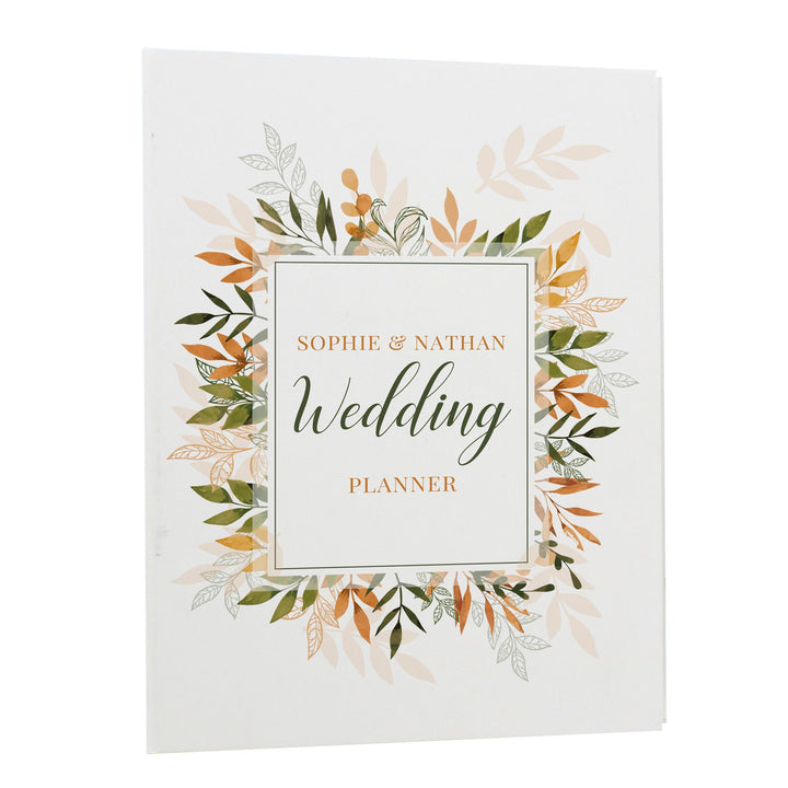 Personalised Autumnal Wedding Planner, The Personal Shop, personalised gifts