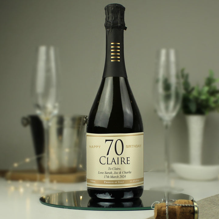 Personalised Big Age Birthday Prosecco, The Personal Shop, personalised gifts