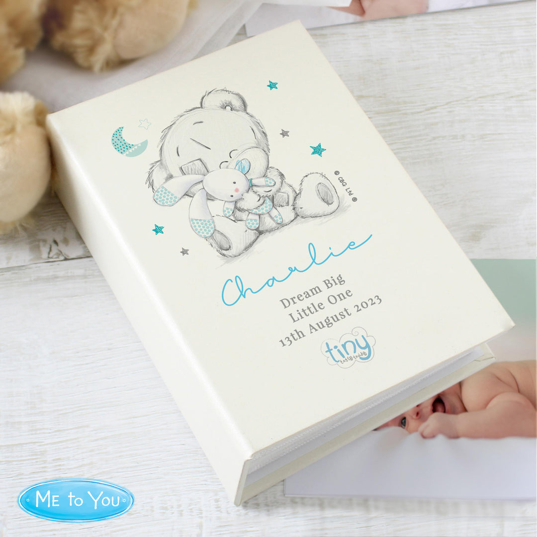 Personalised Tiny Tatty Teddy Blue 6x4 Photo Album with Sleeves – alternative view