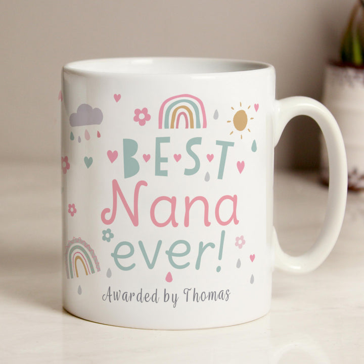 Personalised Best Ever Rainbows &amp; Sunshine Mug – alternative view