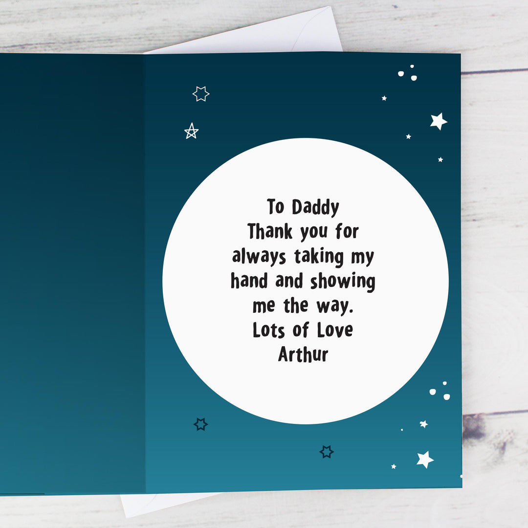 Personalised Moon &amp; Back Photo Upload Card, The Personal Shop, personalised gifts