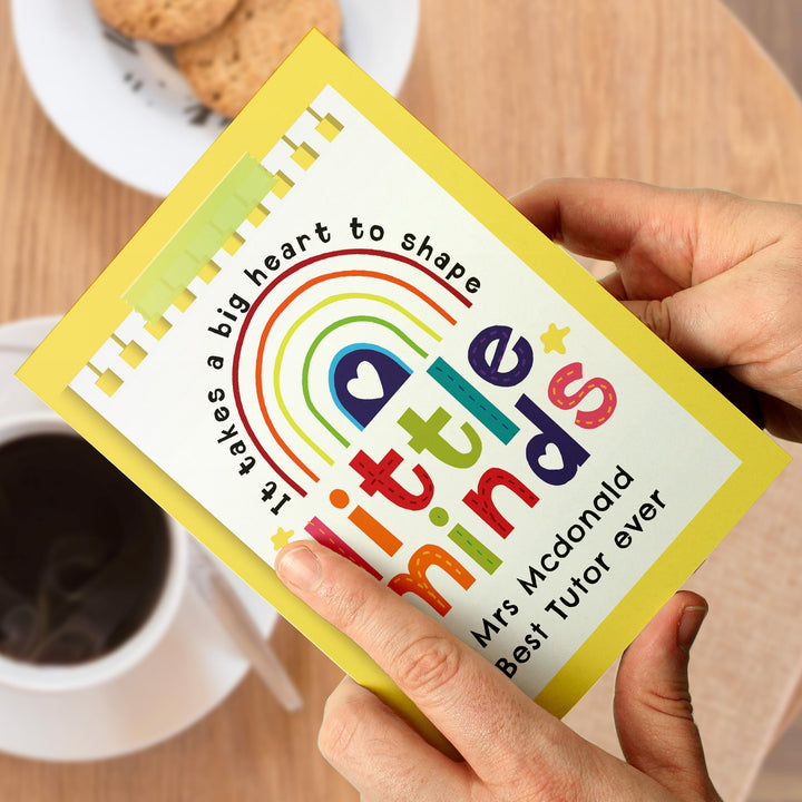 Personalised Shape Little Minds Greeting Card – alternative view