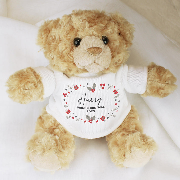 Personalised Christmas Teddy Bear - alternative view