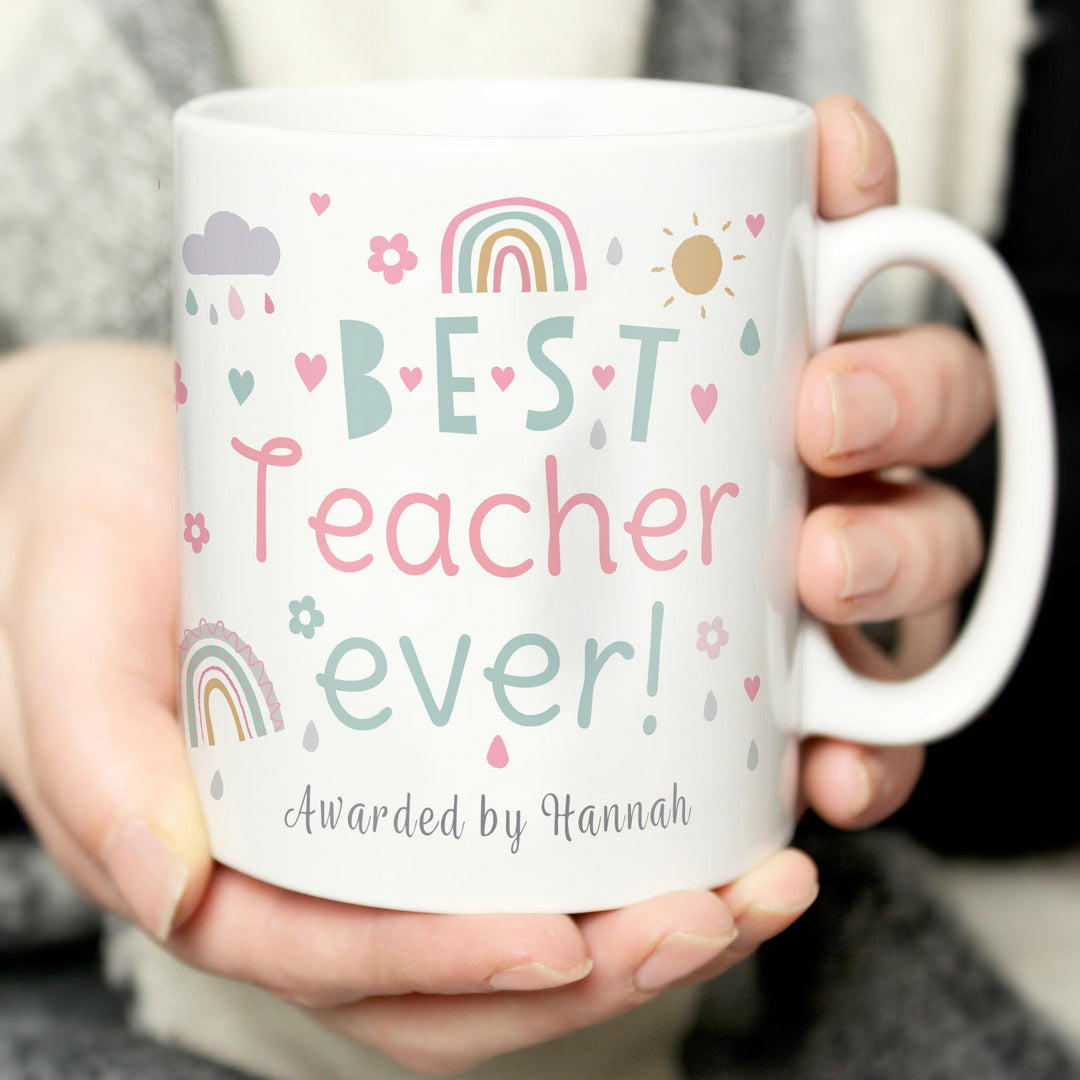 Personalised Best Ever Rainbows &amp; Sunshine Mug – alternative view