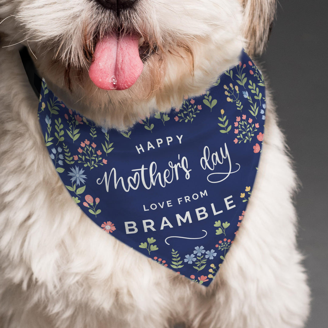 Personalised Mothers Day Dog Bandana – alternative view