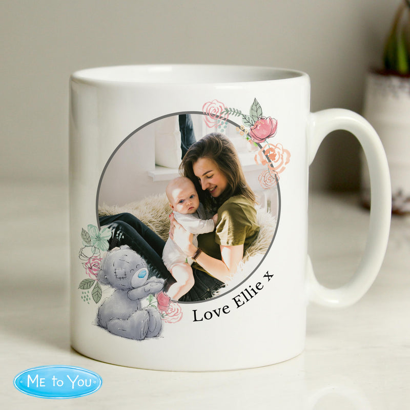 Personalised Me To You Floral Photo Upload Mug