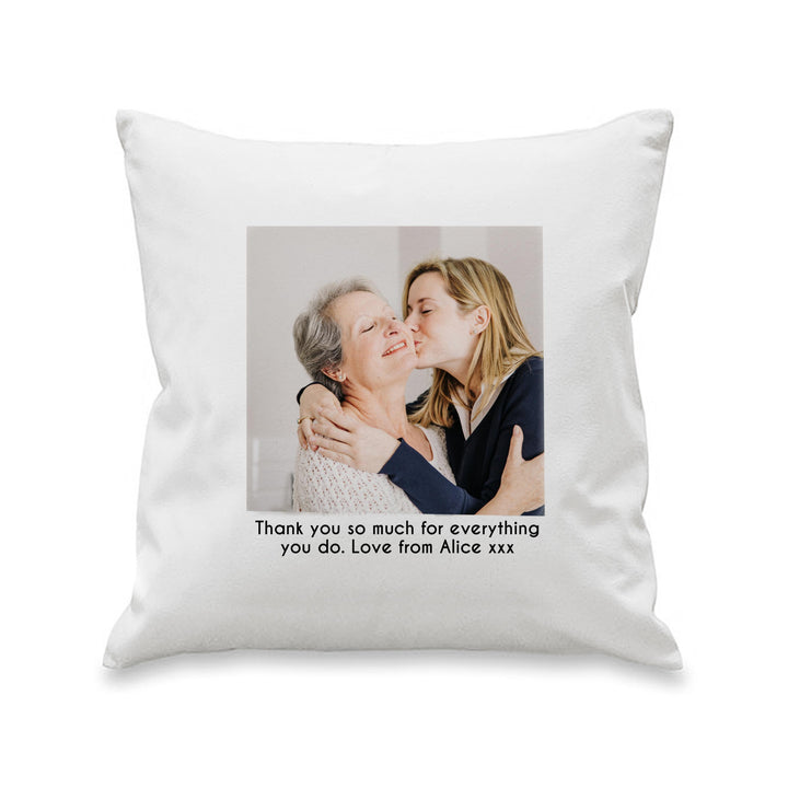 Personalised Photo Upload Cushion – alternative view