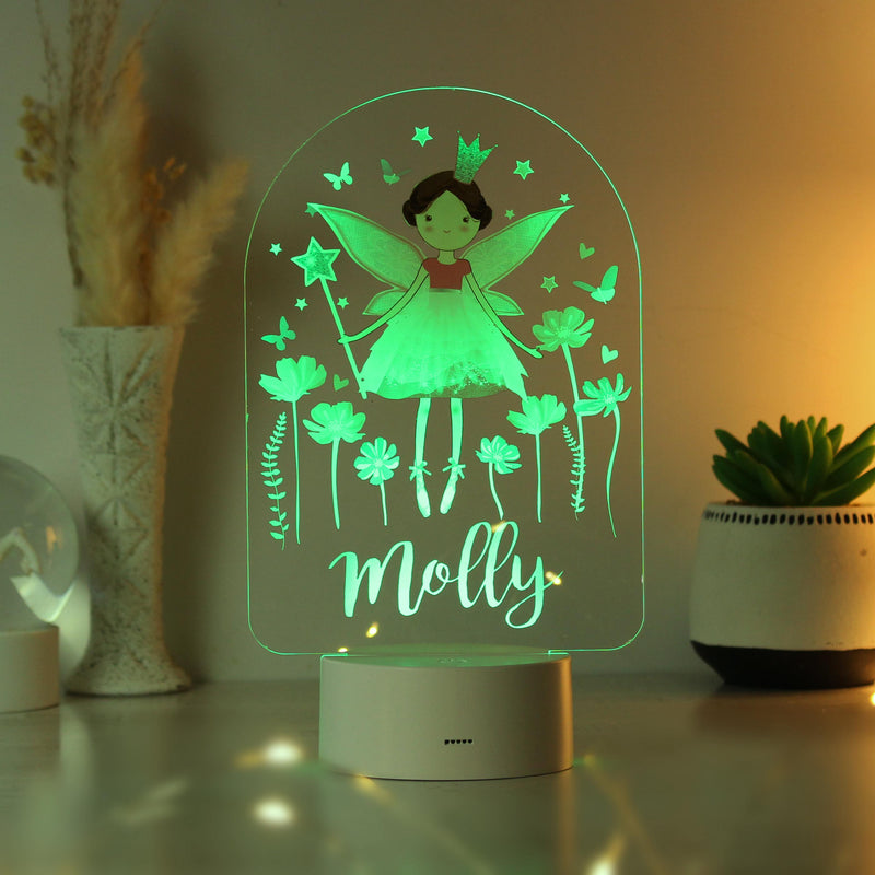 Personalised Fairy LED Colour Changing Night Light