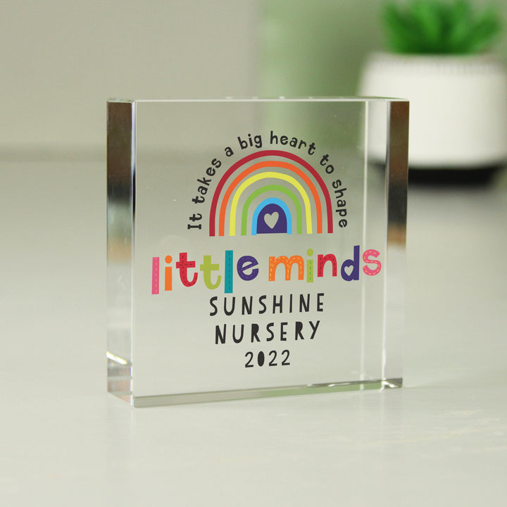 Personalised Shape Little Minds Crystal Token – alternative view
