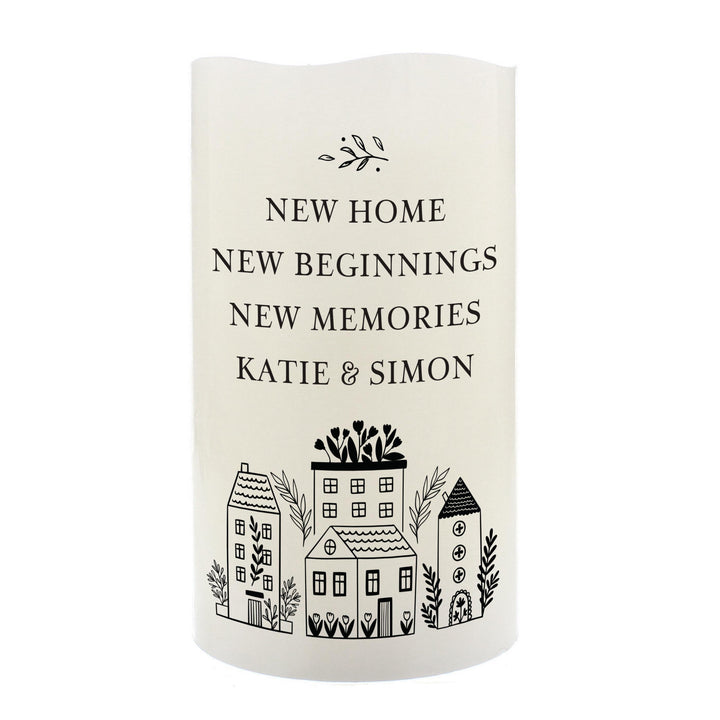 Personalised HOME LED Candle - alternative view