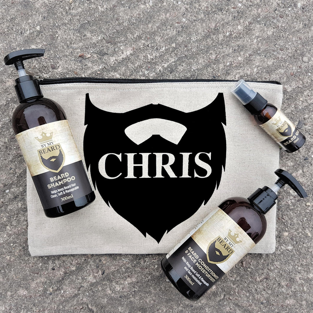Personalised Name Only Beard Kit, The Personal Shop, personalised gifts