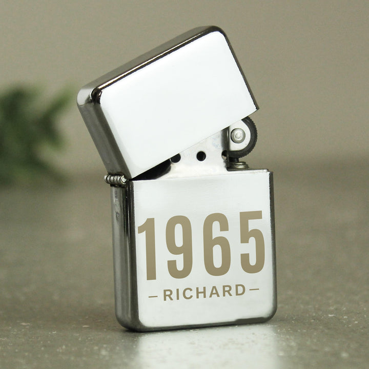 Personalised Date &amp; Name Lighter