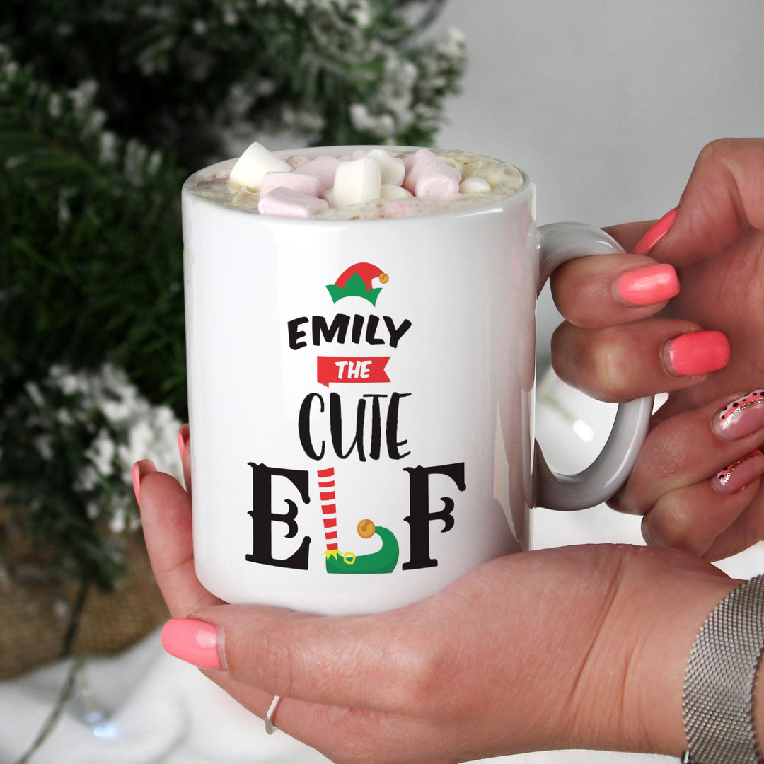 Personalised Elf Christmas Mug – alternative view