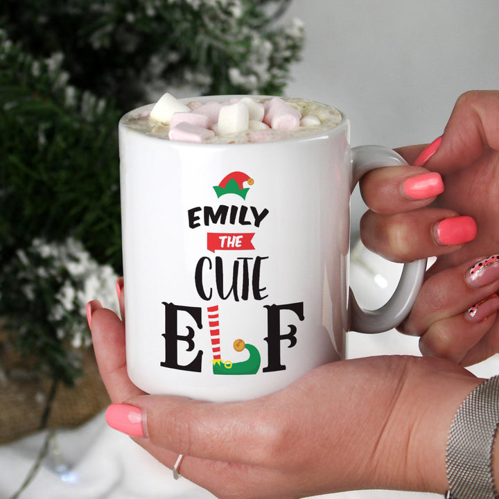 Personalised Elf Christmas Mug – alternative view