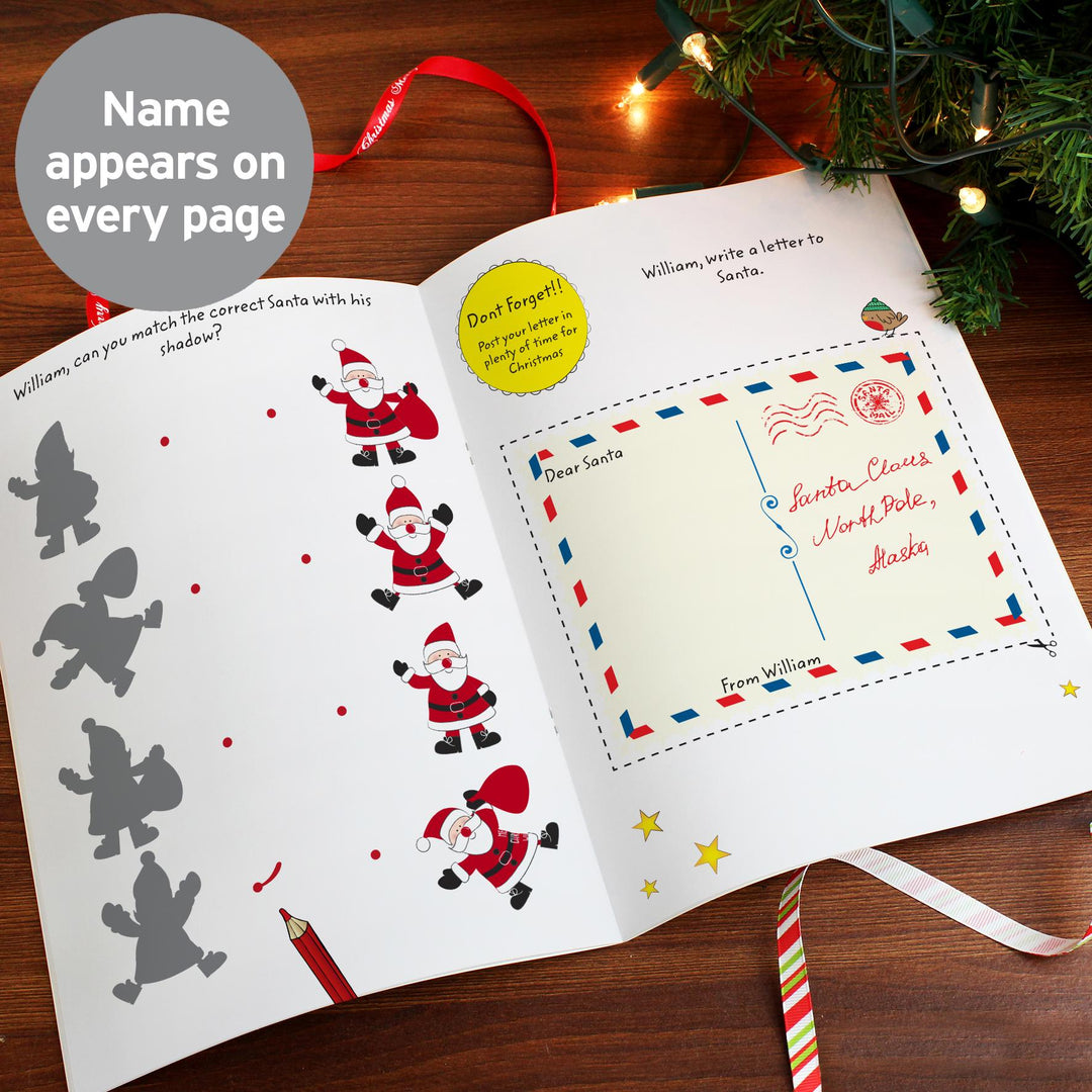 Personalised Christmas Activity Book with Stickers – alternative view