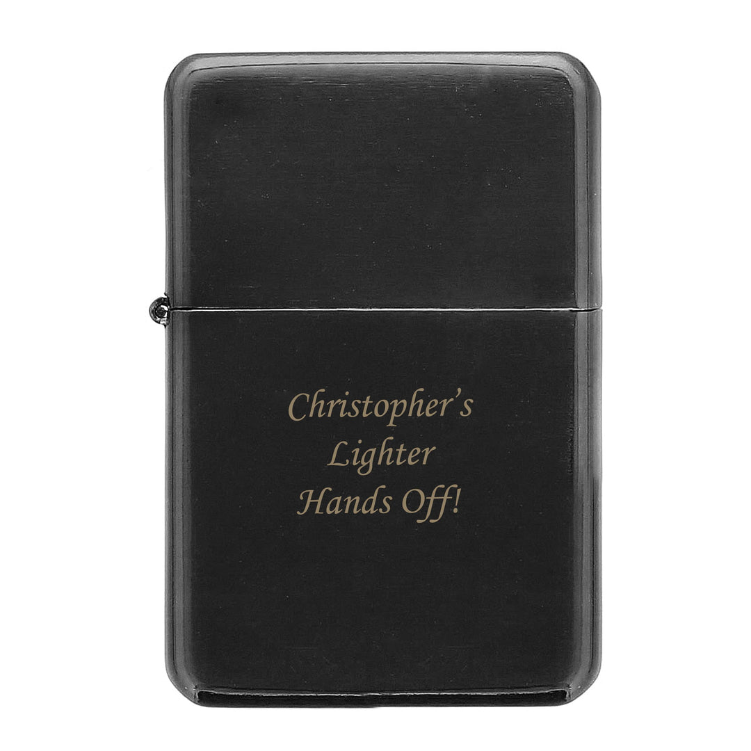Personalised Black Lighter – alternative view