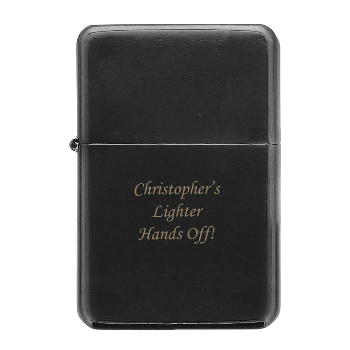 Personalised Black Lighter – alternative view