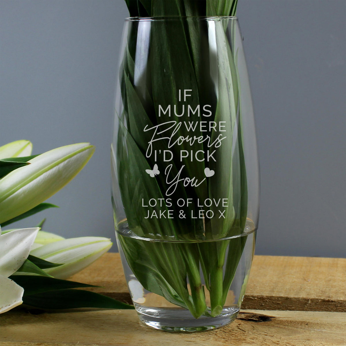 Personalised I'd Pick You Bullet Vase – alternative view