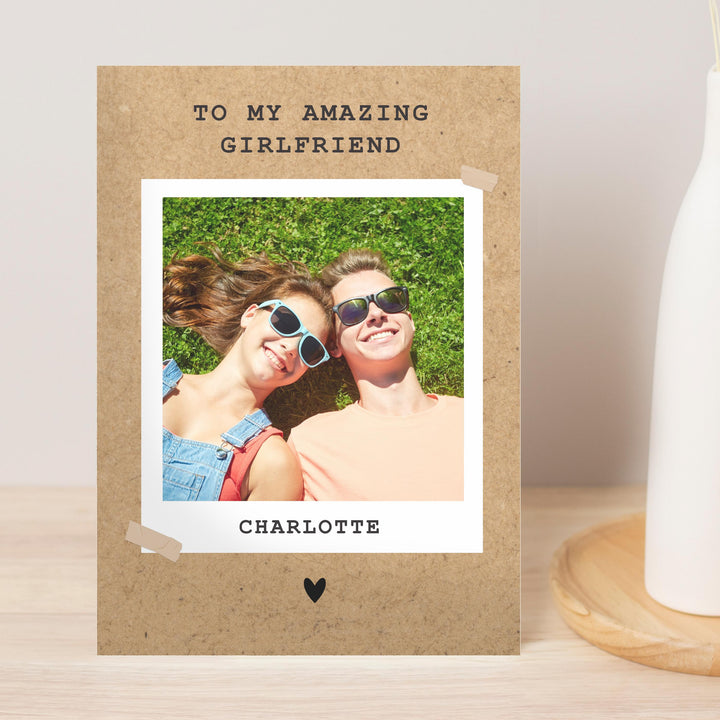 Personalised Polaroid Photo Upload Greeting Card – alternative view
