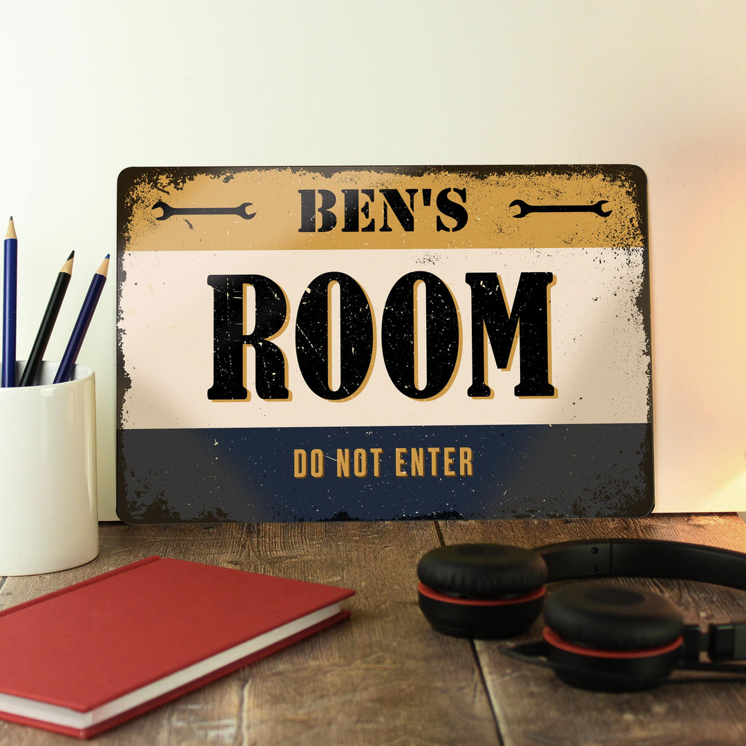 Personalised Garage Metal Sign – alternative view