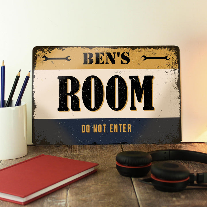 Personalised Garage Metal Sign – alternative view