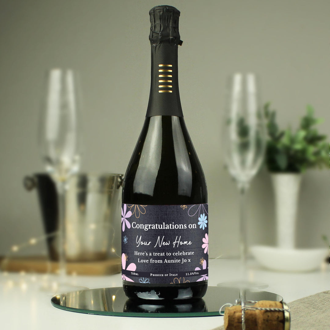 Personalised Daisy Prosecco, The Personal Shop, personalised gifts