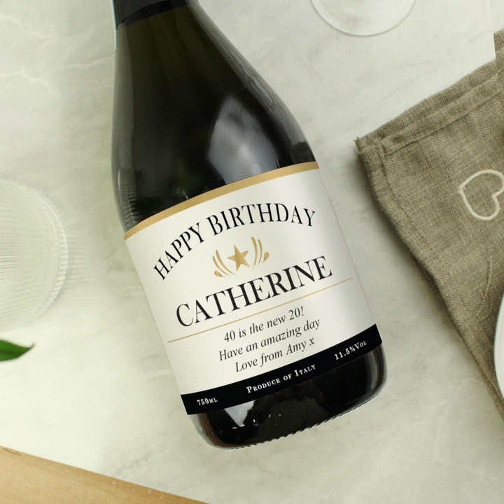 Personalised Classic Prosecco – alternative view
