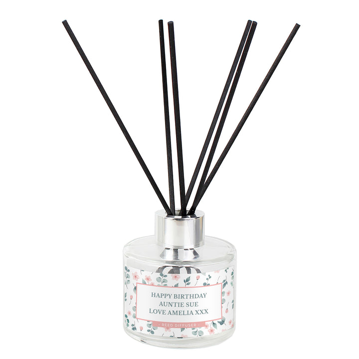 Personalised Floral Reed Diffuser - alternative view