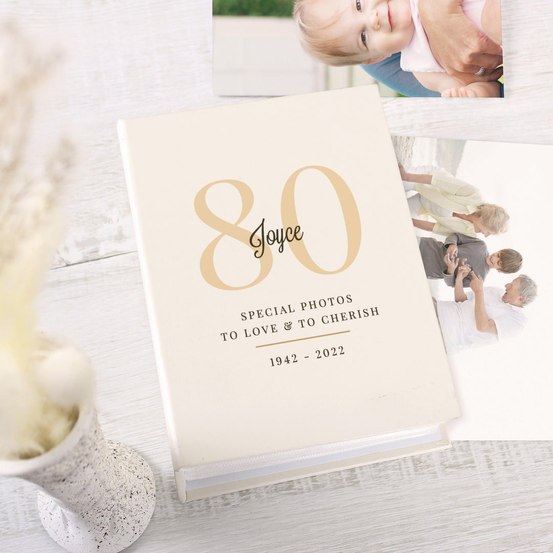 Personalised Big Birthday 6x4 Photo Album with Sleeves, The Personal Shop, personalised gifts