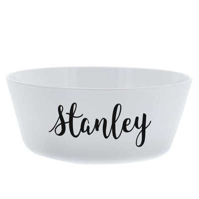 Personalised Name Plastic Cat Bowl