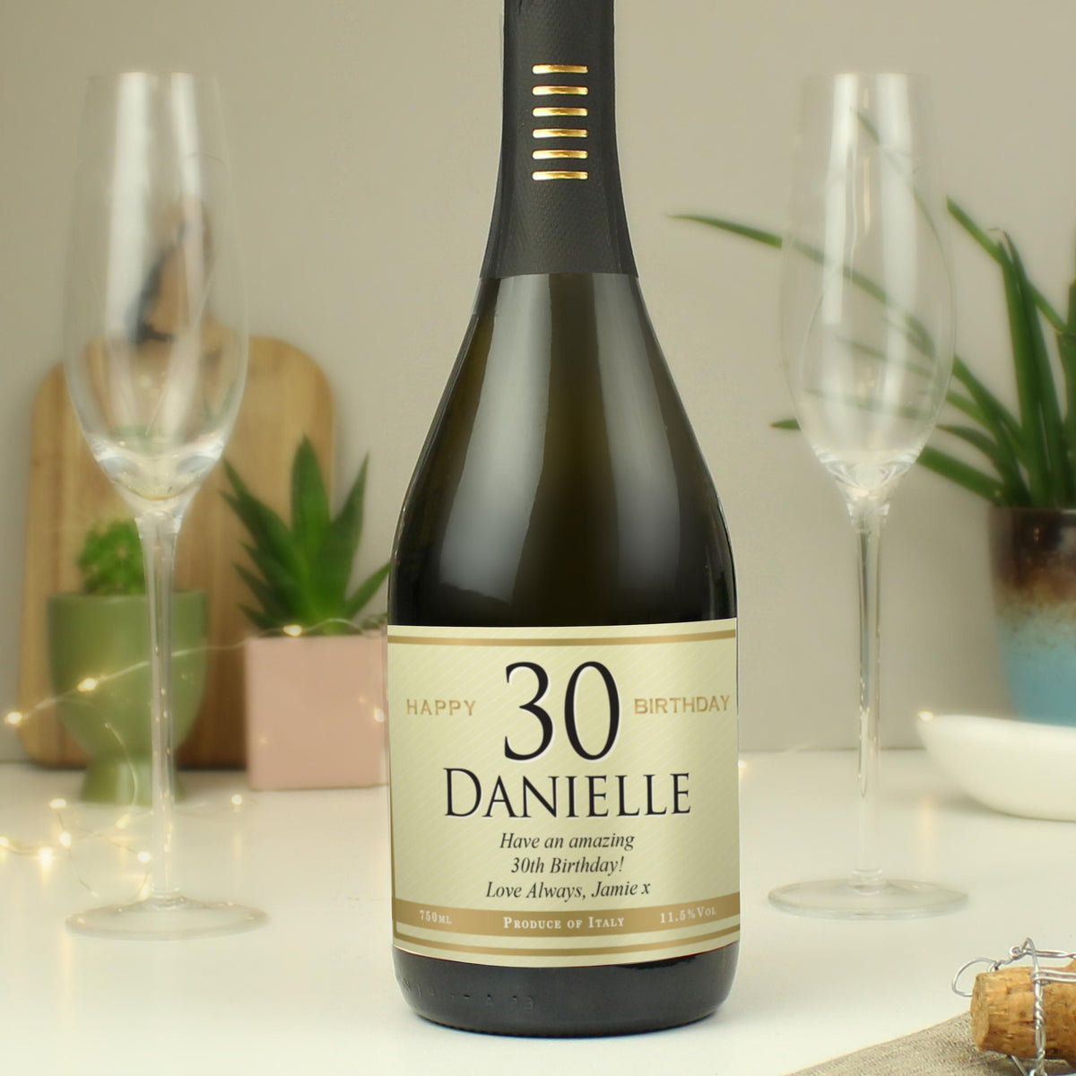 Personalised Big Age Birthday Prosecco, The Personal Shop, personalised gifts