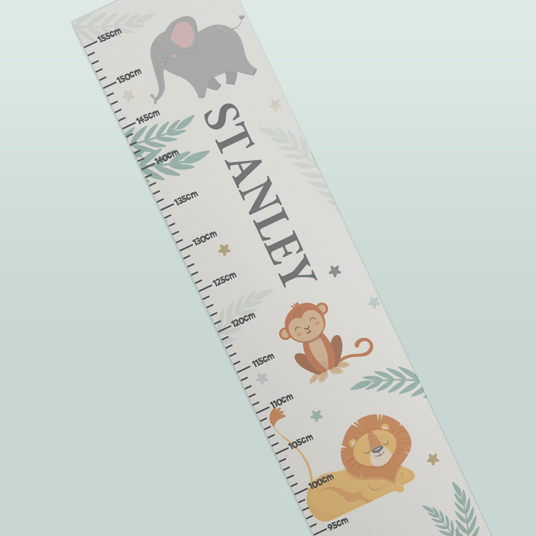 Personalised Animal Height Chart – alternative view