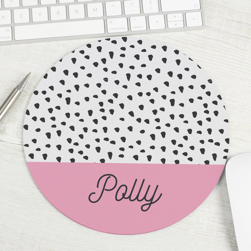 Personalised Dotty Mouse Mat