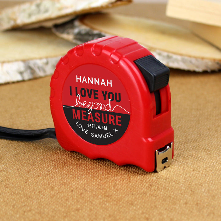 Personalised Beyond Measures Tape Measure – alternative view
