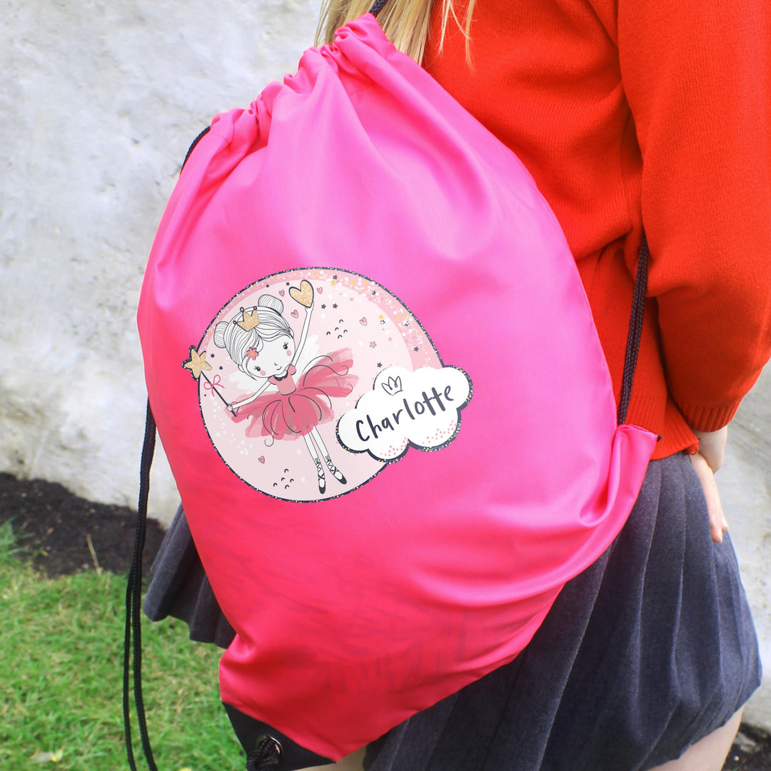 Personalised Fairy Pink Kit Bag – alternative view