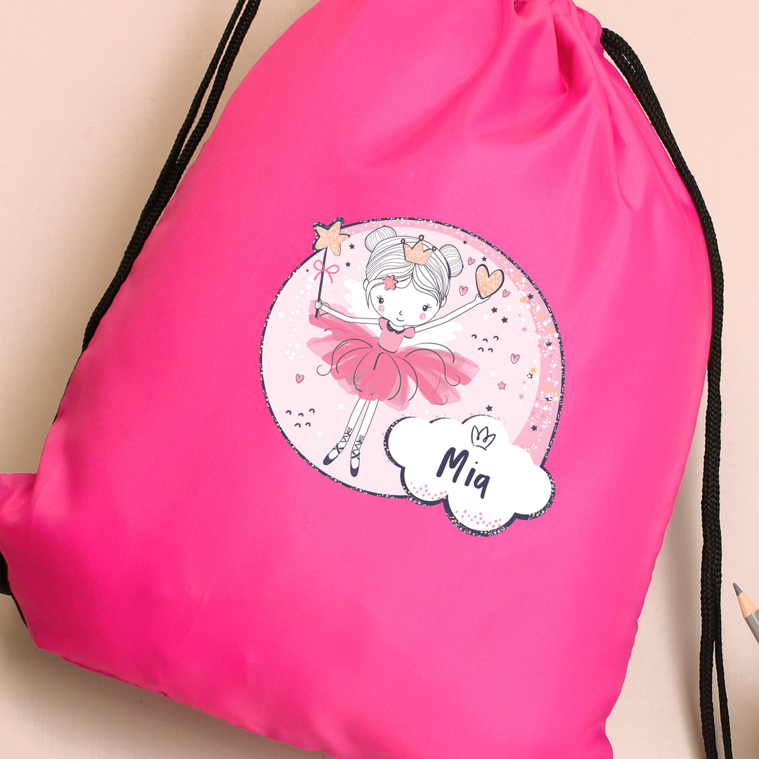 Personalised Fairy Pink Kit Bag – alternative view