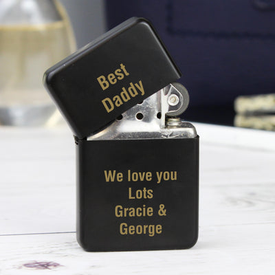 Personalised Black Lighter