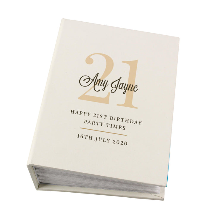 Personalised Big Birthday 6x4 Photo Album with Sleeves, The Personal Shop, personalised gifts