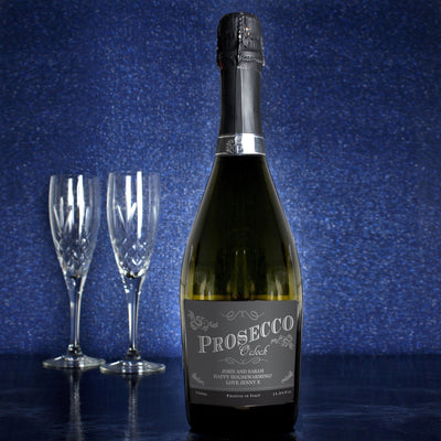 Personalised 'Prosecco O'Clock' Bottle of Prosecco