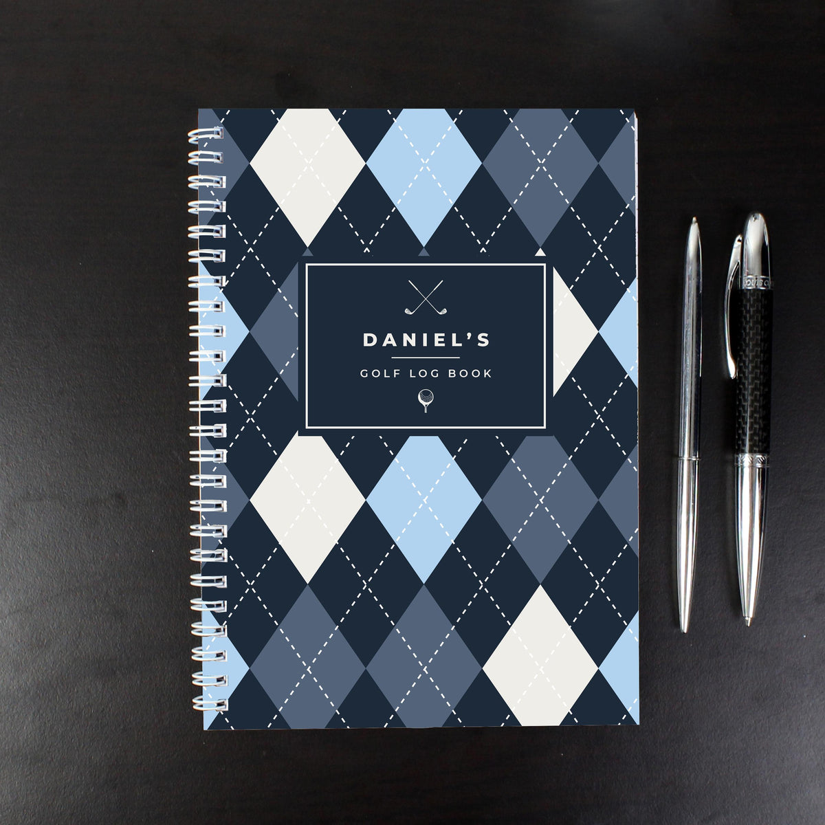 Personalised A5 Golf Log Book, The Personal Shop, personalised gifts