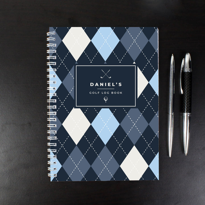 Personalised A5 Golf Log Book, The Personal Shop, personalised gifts